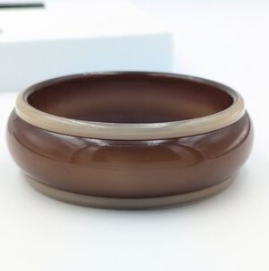 Vintage brown bangle bracelet